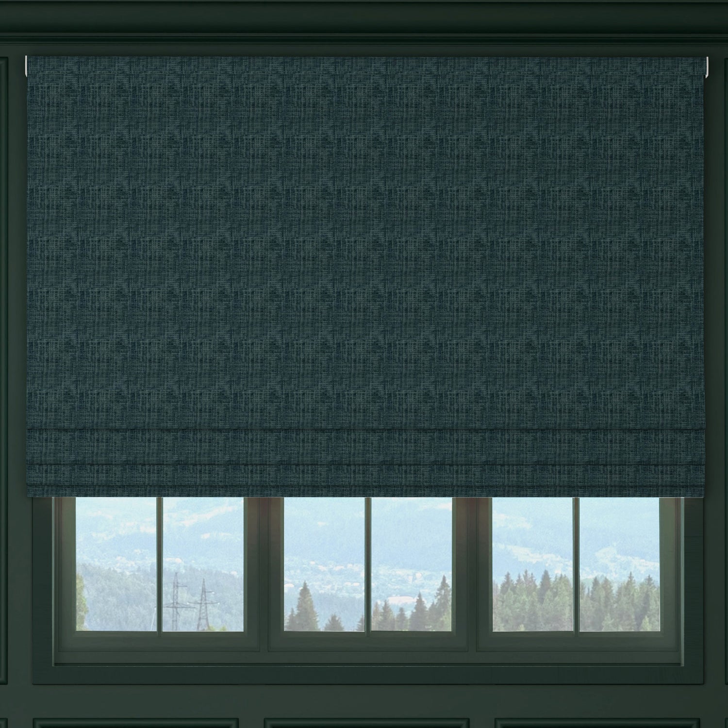 HOUSE Llewelyn-Bowen Ottoman Made To Measure Roman Blind Denim