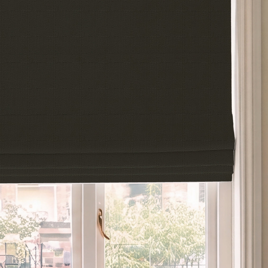 HOUSE Llewelyn-Bowen Ottoman Made To Measure Roman Blind Espresso