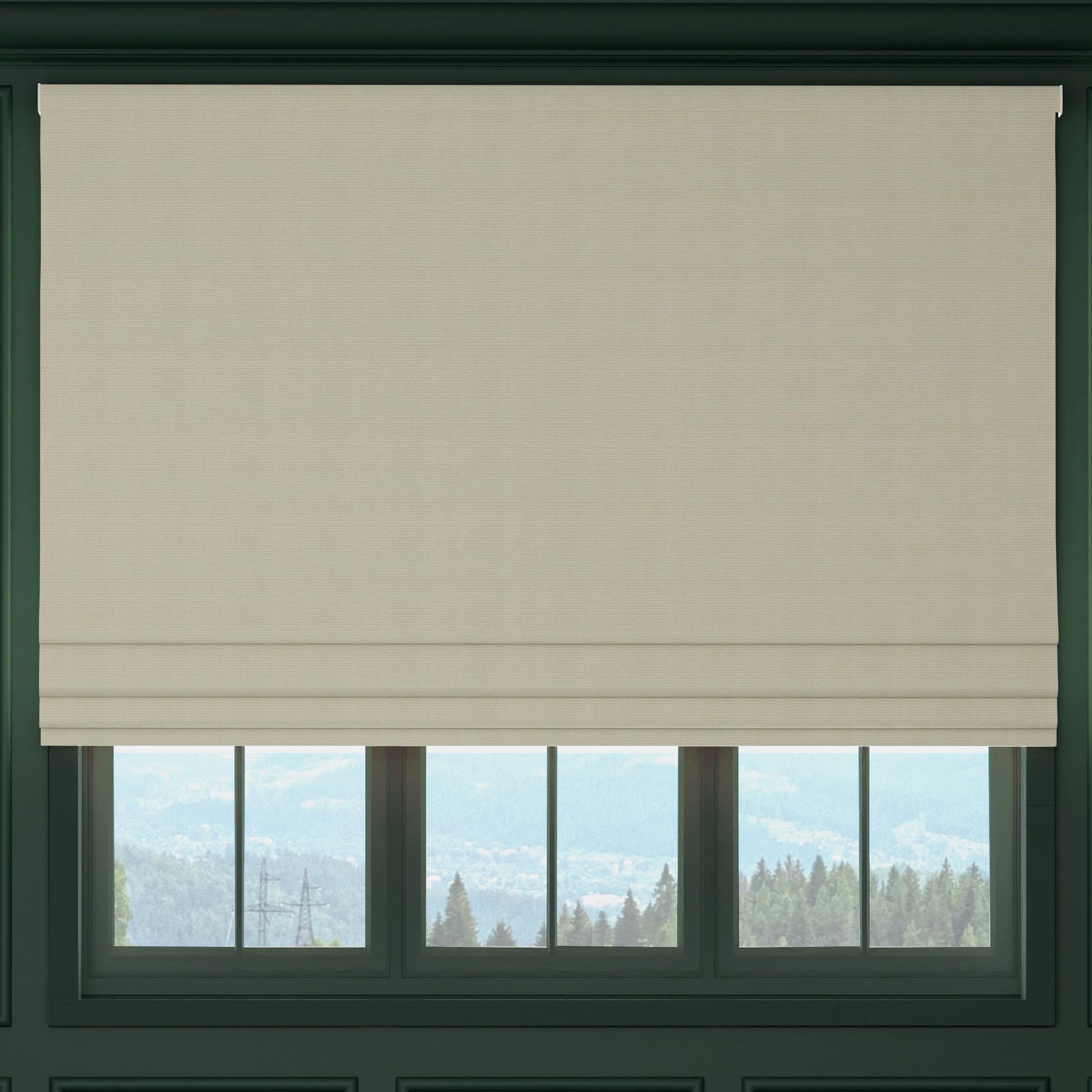 HOUSE Llewelyn-Bowen Ottoman Made To Measure Roman Blind Chalk