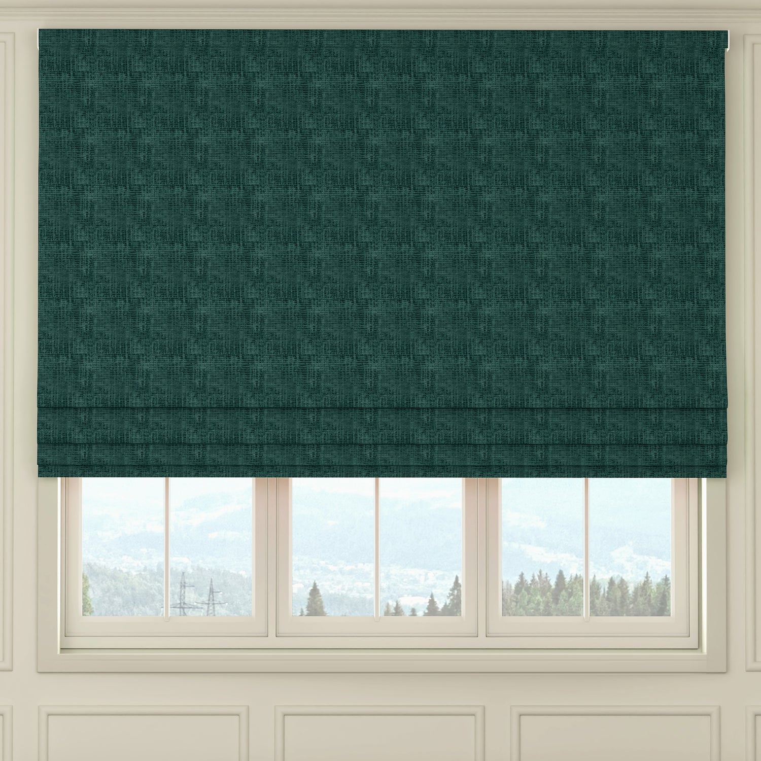 HOUSE Llewelyn-Bowen Ottoman Made To Measure Roman Blind Peacock