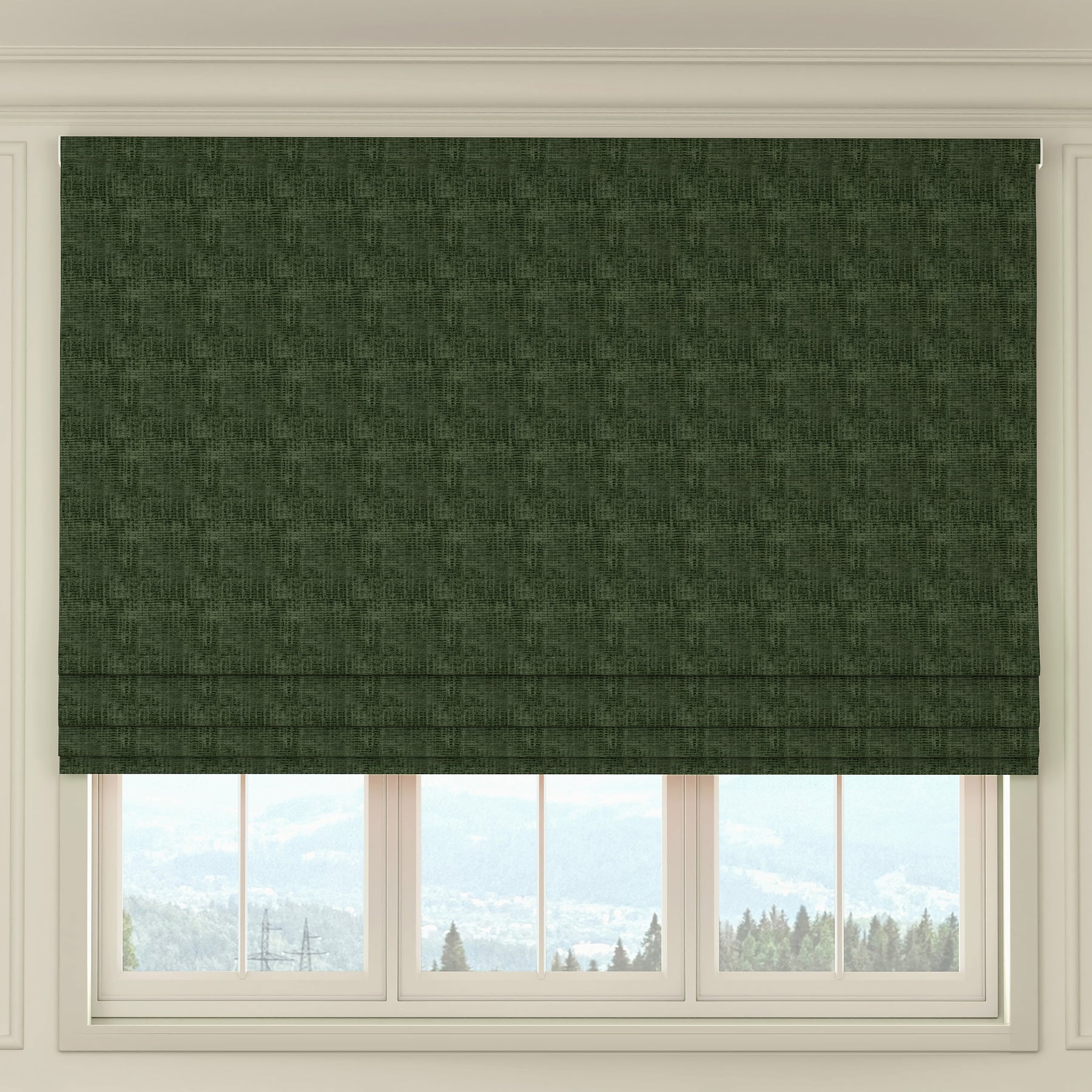 HOUSE Llewelyn-Bowen Ottoman Made To Measure Roman Blind Moss