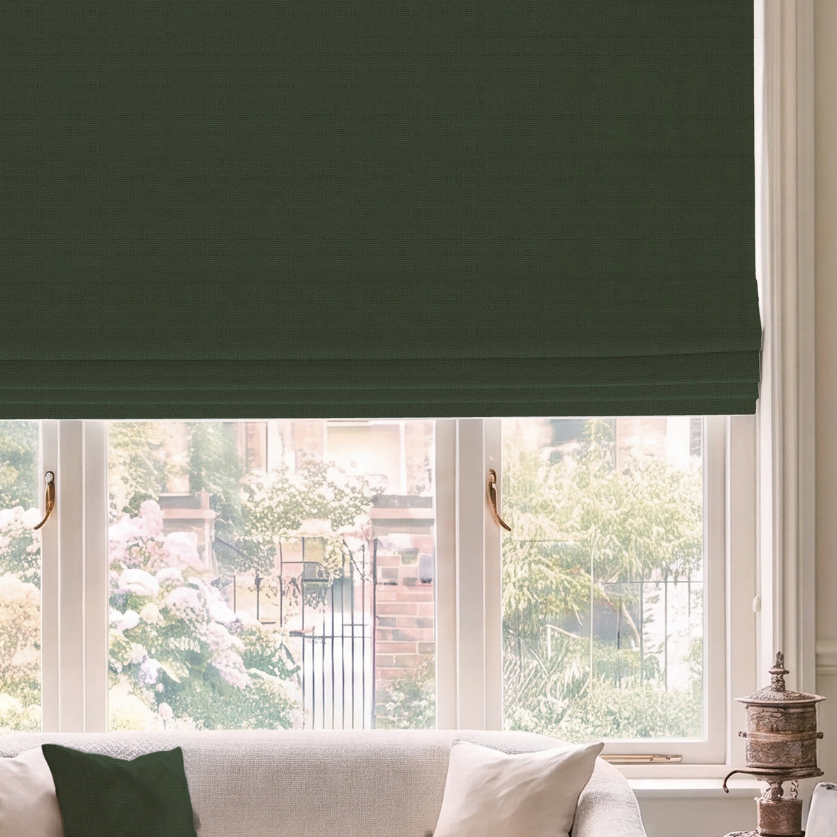 HOUSE Llewelyn-Bowen Ottoman Made To Measure Roman Blind Moss