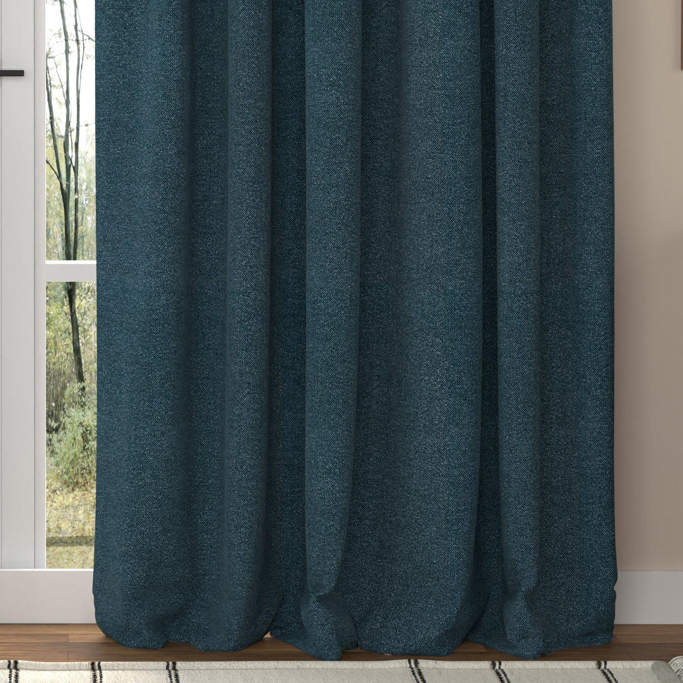 ANTE DECOR Aurora Made To Measure Curtains Deep Blue