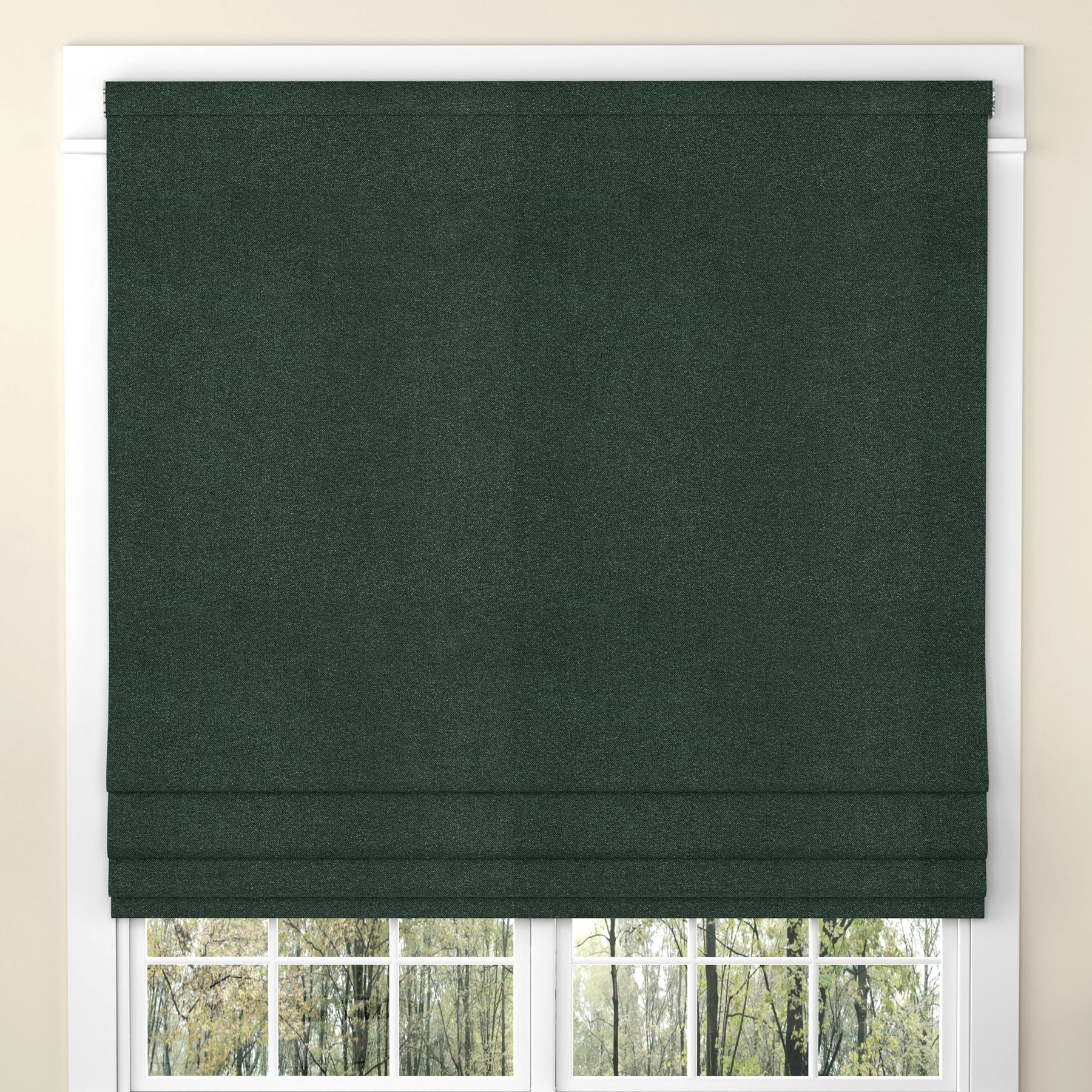 ANTE DECOR Aurora Made To Measure Roman Blind Jungle Green