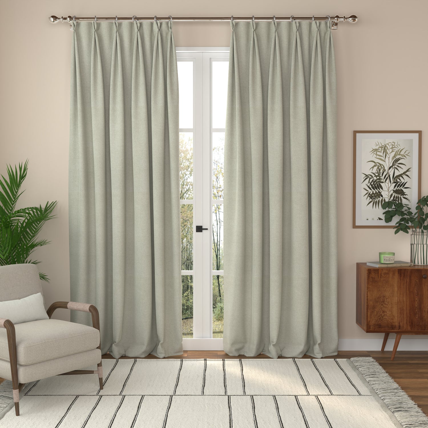ANTE DECOR Aurora Made To Measure Roman Blind Linen