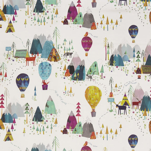 Prestigious Textiles Away We Go Fabric Rainbow