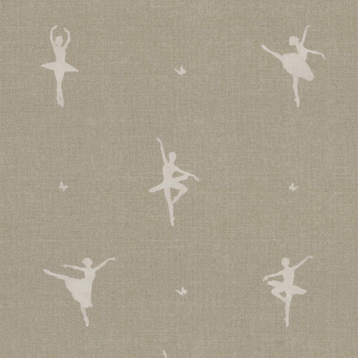 ANTE DECOR Ballerinas Printed Cotton Fabric Toasted Marshmallow