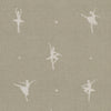 ANTE DECOR Ballerinas Printed Cotton Fabric Toasted Marshmallow