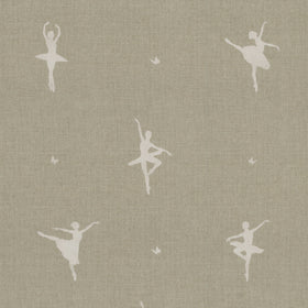 ANTE DECOR Ballerinas Printed Cotton Fabric Toasted Marshmallow