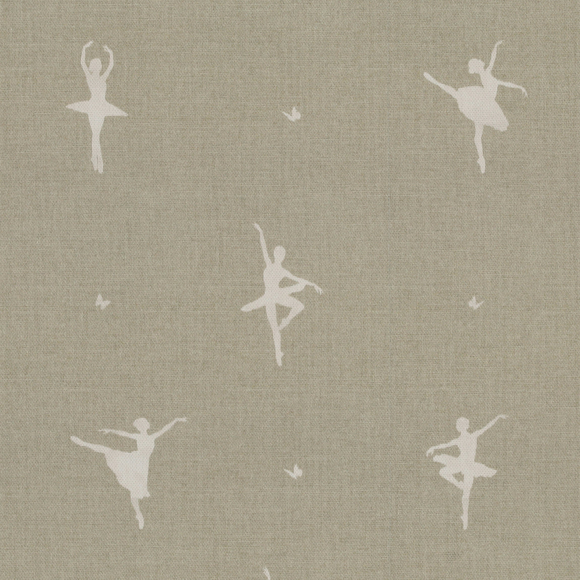ANTE DECOR Ballerinas Printed Cotton Fabric Toasted Marshmallow