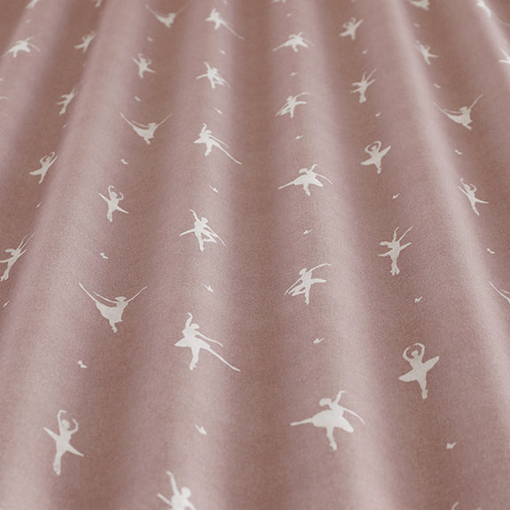 ANTE DECOR Ballerinas Printed Cotton Made To Measure Curtains Bubblegum