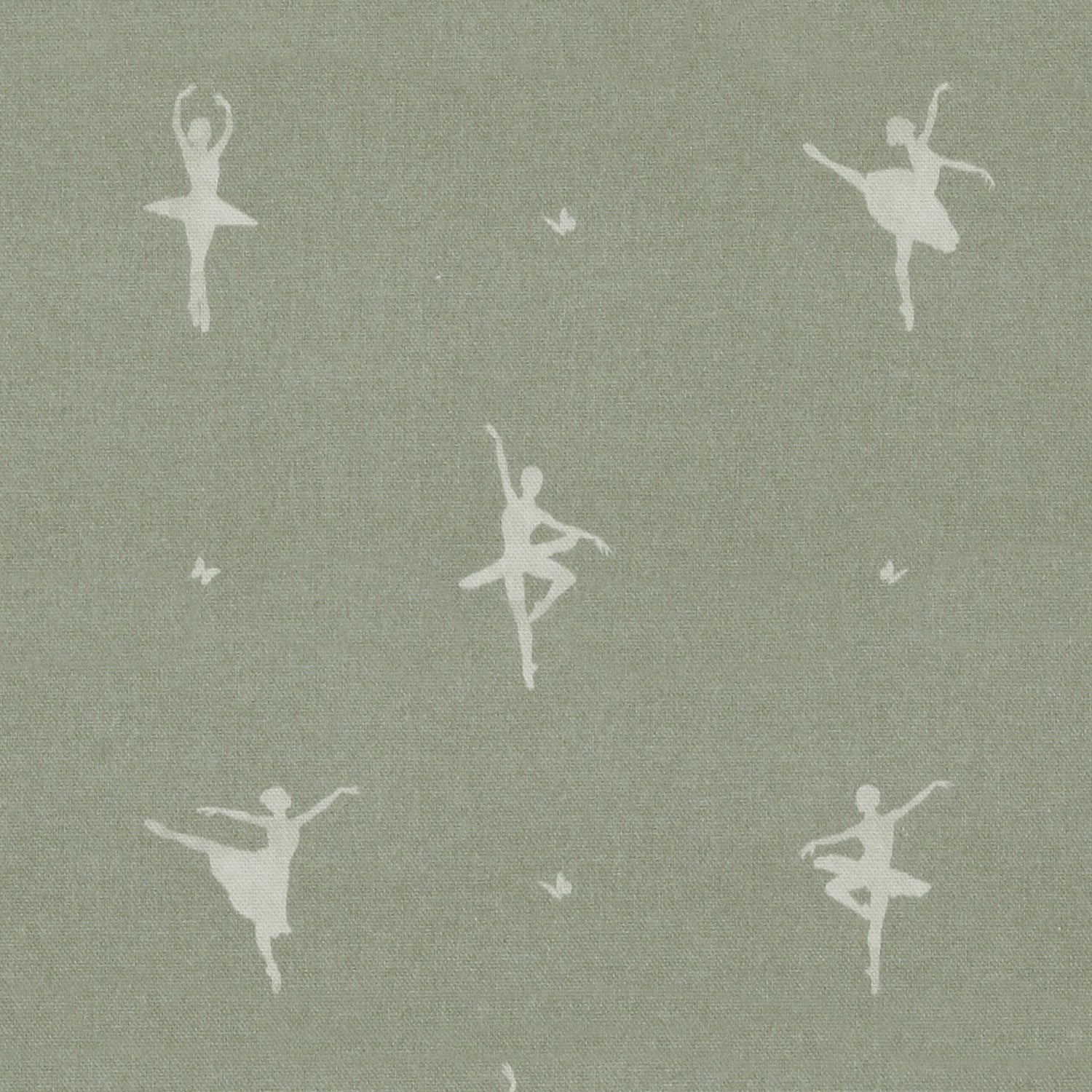 ANTE DECOR Ballerinas Printed Cotton Fabric Mint