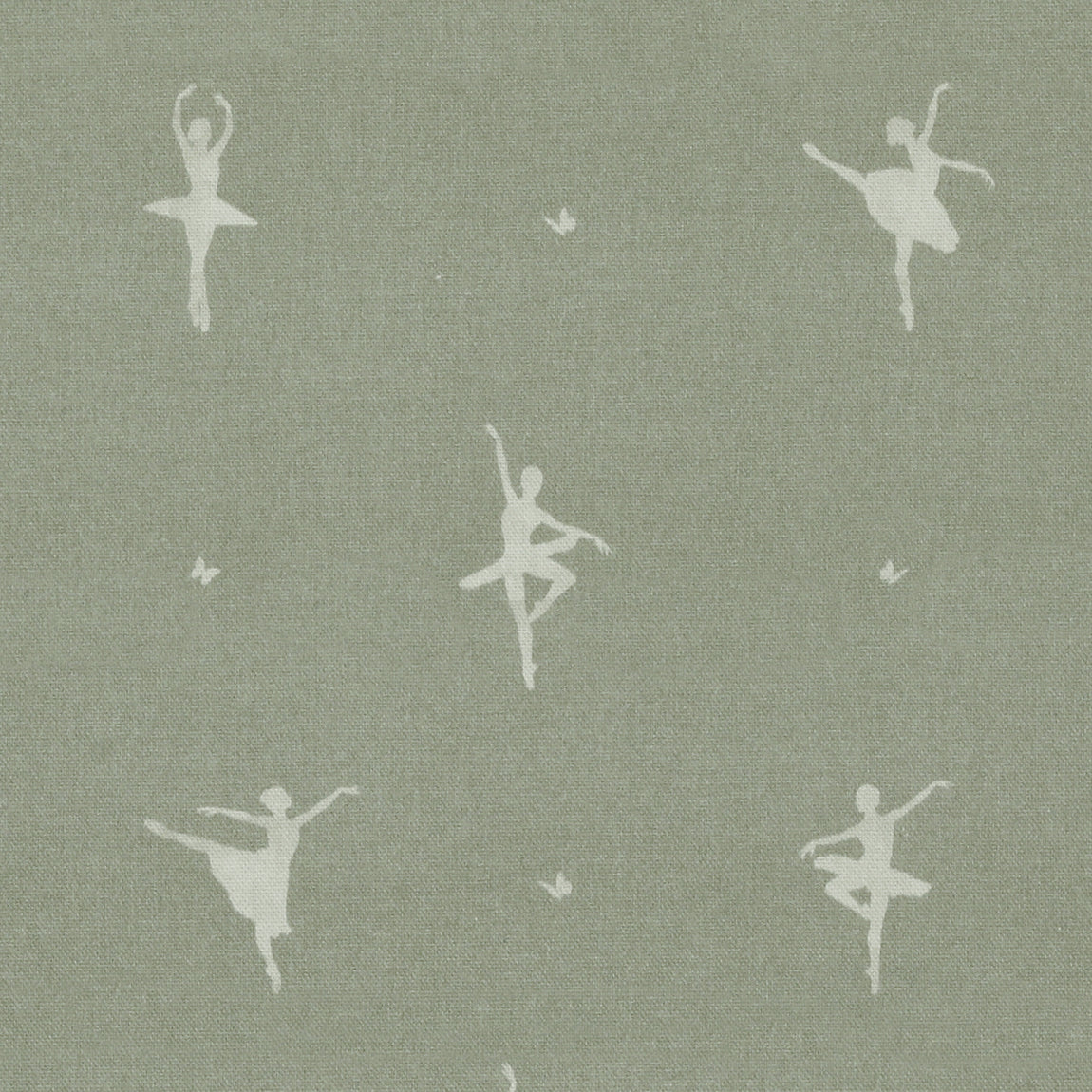 ANTE DECOR Ballerinas Printed Cotton Fabric Mint