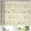 Beach Huts Made to Measure Roman Blind Pink