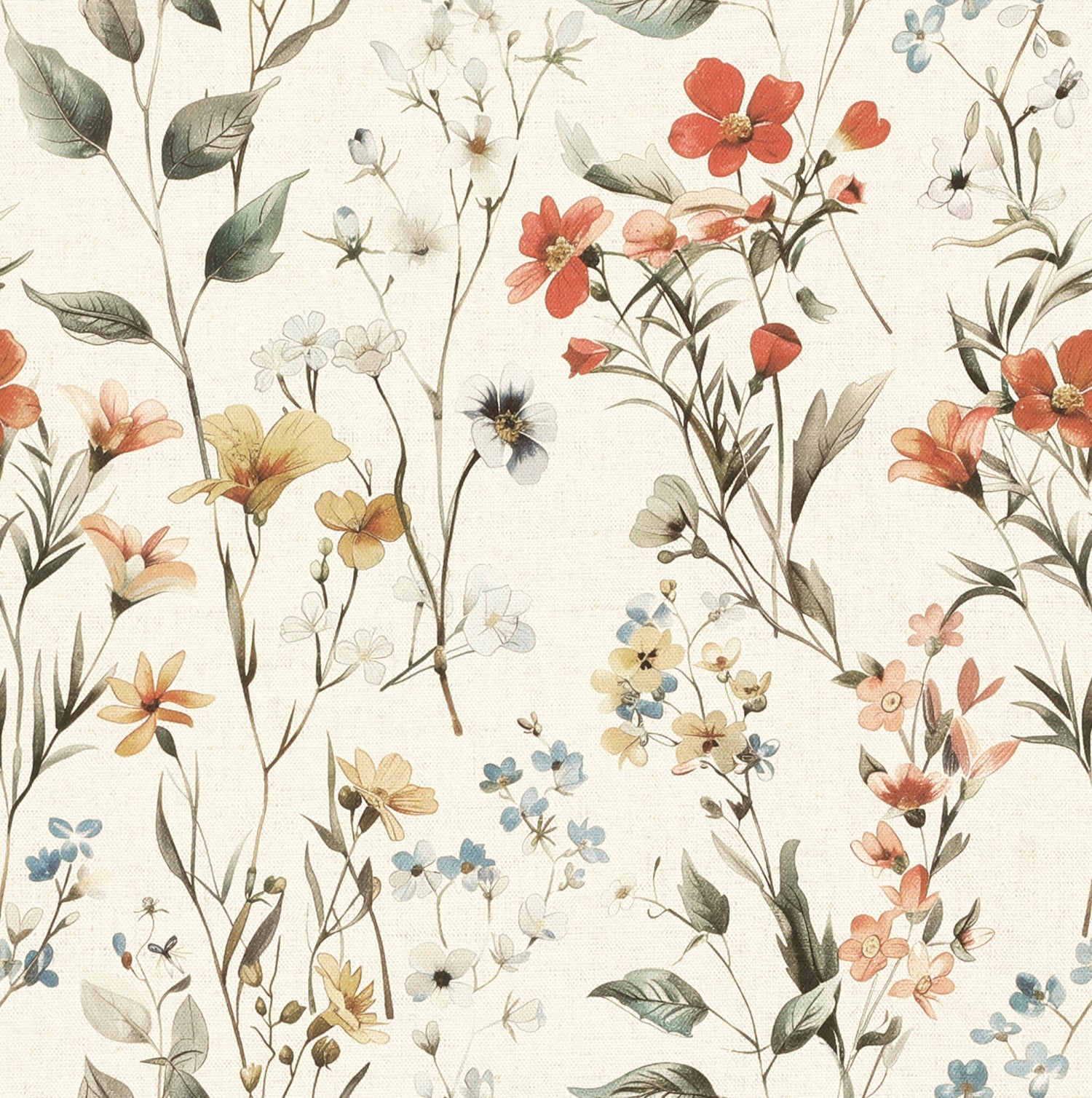 ANTE DECOR Beatrice Digital Print Fabric Natural