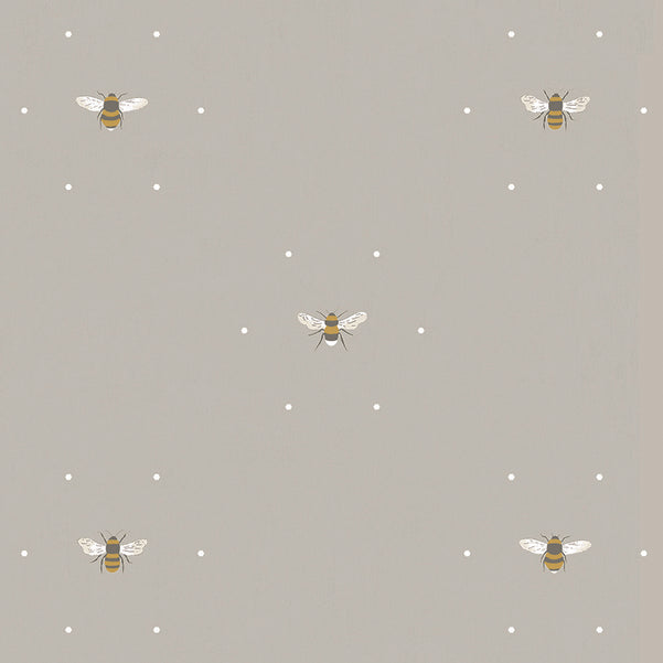 Sophie Allport Bees Made to Measure Blackout Roller Blind Soft Linen