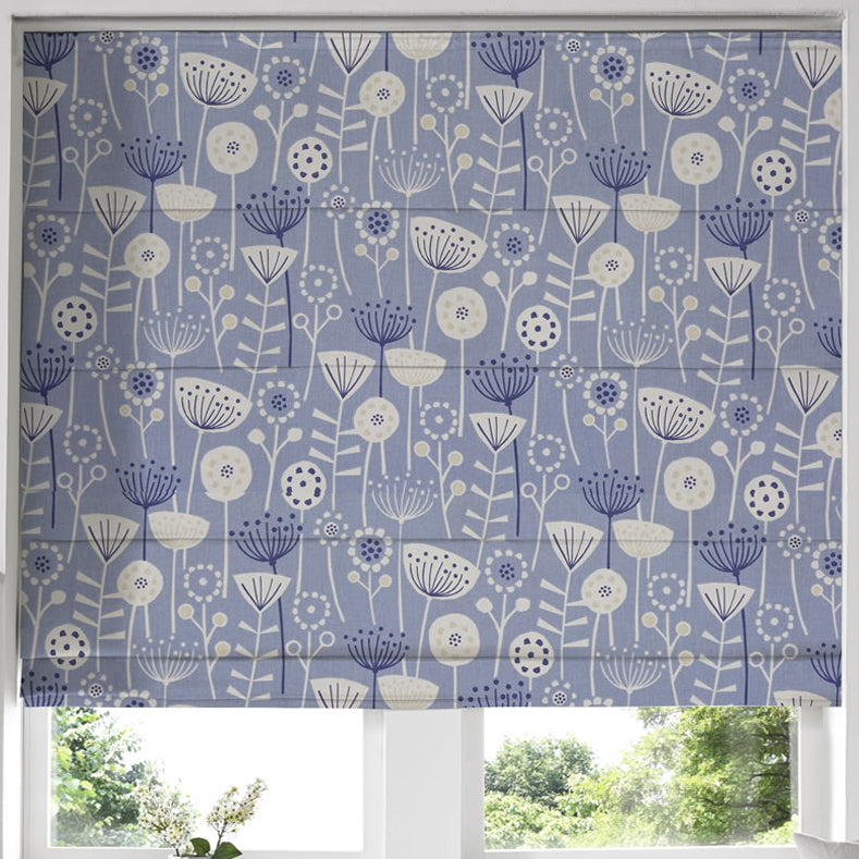 Bergen Made to Measure Roman Blind Blue