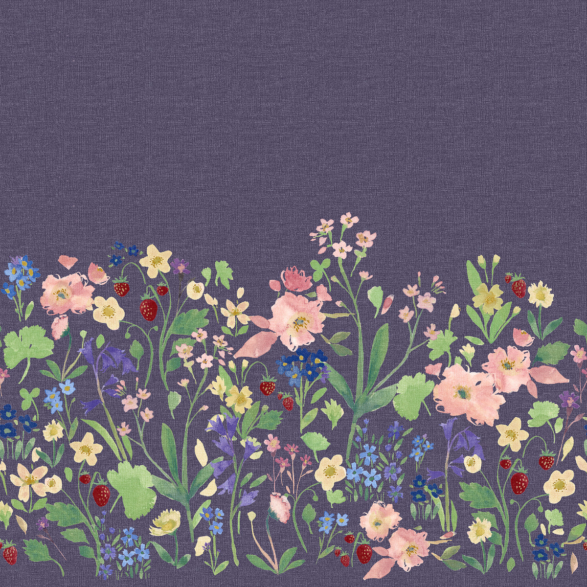 Bluebellgray Berneray Made To Measure Roman Blind Midnight