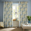 Laura Ashley Bernwood Ready Made Eyelet Curtains Ochre Yellow