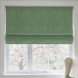 ANTE DECOR Chelsea Chenille Made To Measure Roman Blind Forest