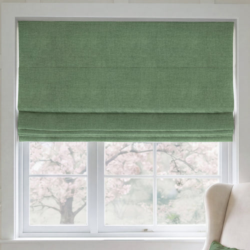 ANTE DECOR Chelsea Chenille Made To Measure Roman Blind Forest