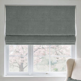 ANTE DECOR Chelsea Chenille Made To Measure Roman Blind Graphite