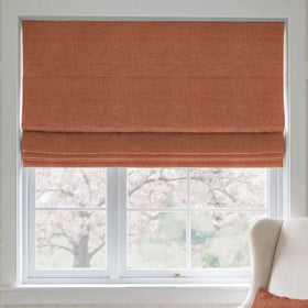 ANTE DECOR Chelsea Chenille Made To Measure Roman Blind Orange