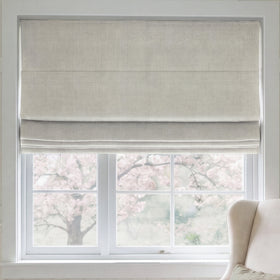ANTE DECOR Chelsea Chenille Made To Measure Roman Blind Pearl