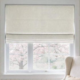 ANTE DECOR Chelsea Chenille Made To Measure Roman Blind White