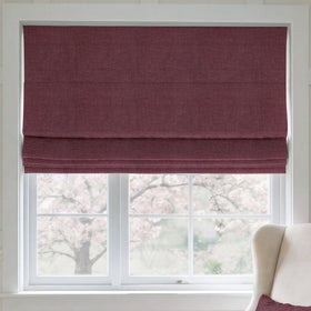 ANTE DECOR Chelsea Chenille Made To Measure Roman Blind Wine