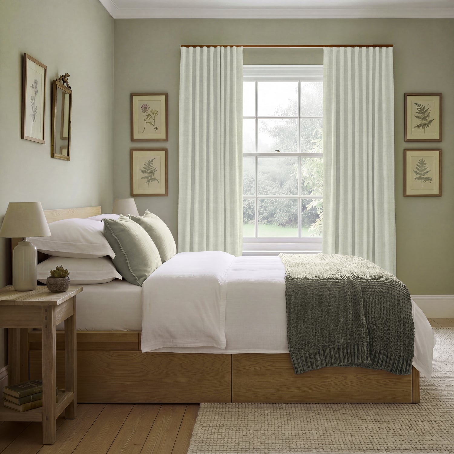 ANTE DECOR Chelsea Chenille Made To Measure Curtains Pearl