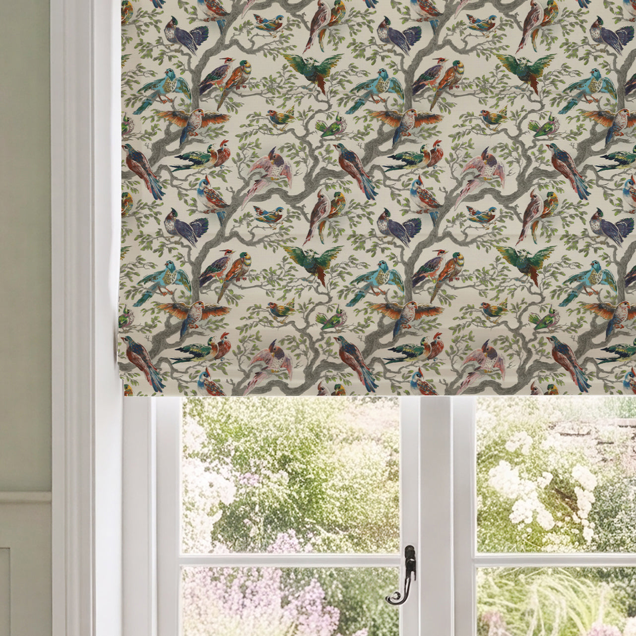 HOUSE Llewelyn-Bowen Birdity Absurdity Printed Made To Measure Roman Blind Multi