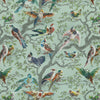 HOUSE Llewelyn-Bowen Birdity Absurdity Printed Fabric Emerald