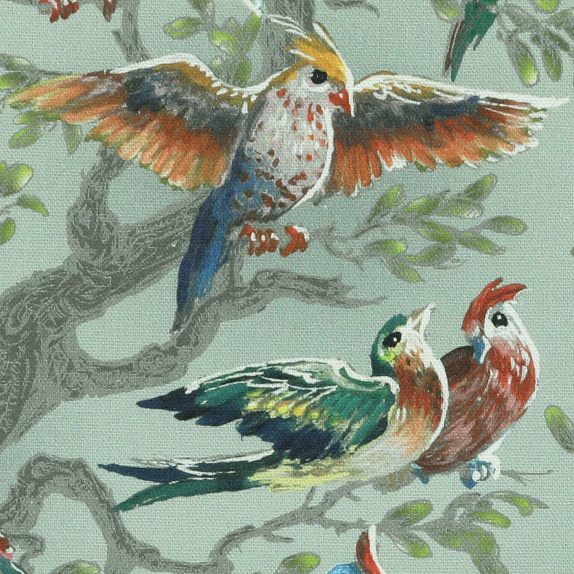 HOUSE Llewelyn-Bowen Birdity Absurdity Printed Fabric Emerald