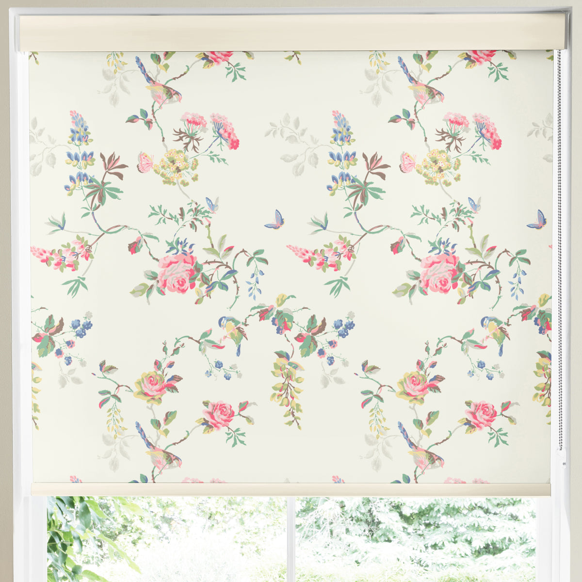 Cath Kidston Birds And Roses Made to Measure Roller Blind Multi