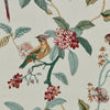 iLiv Birds of Paradise Embroidered Fabric Damson