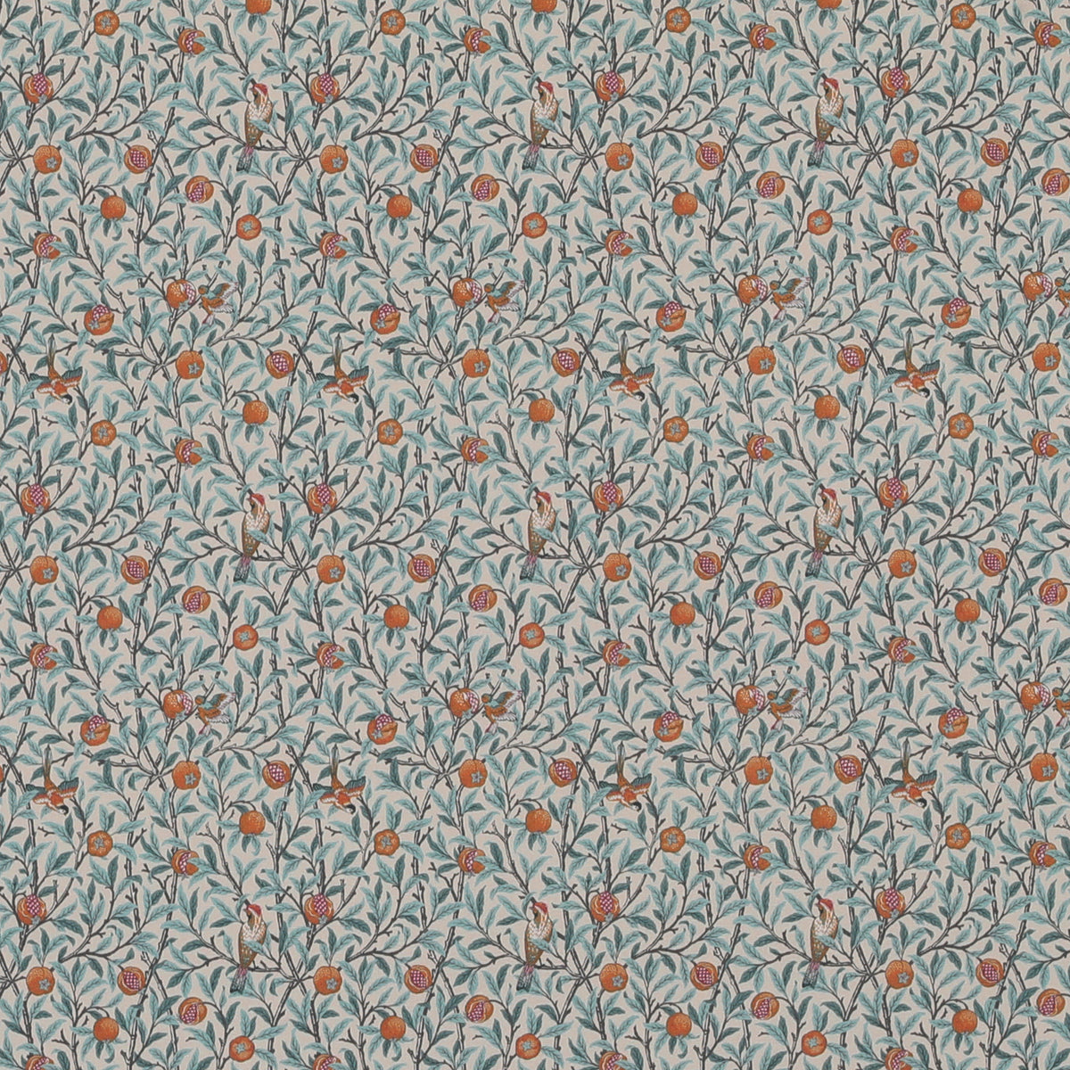William Morris Birds & Pomegranate Outdoor Fabric Tourmaline