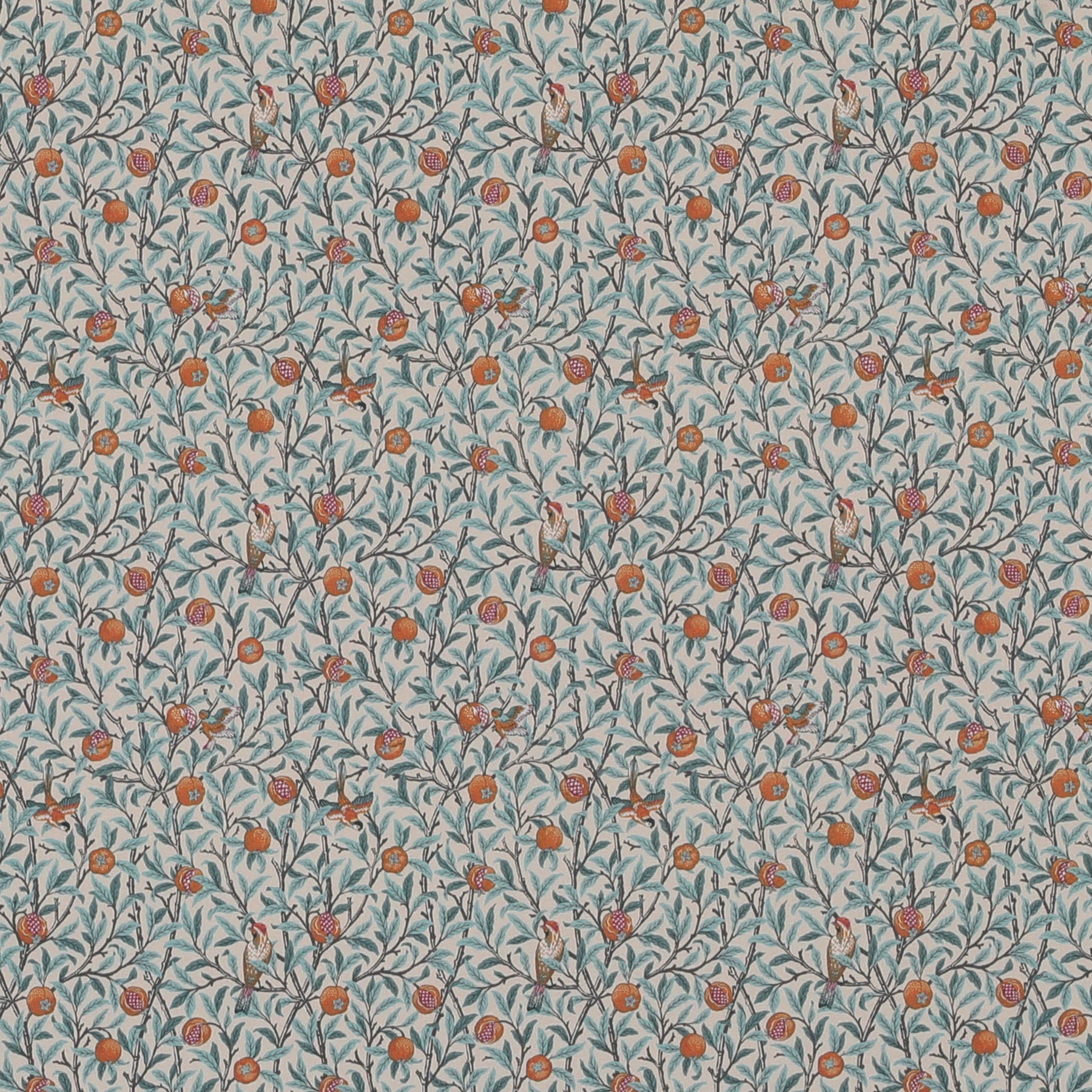 William Morris Birds & Pomegranate Outdoor Fabric Tourmaline