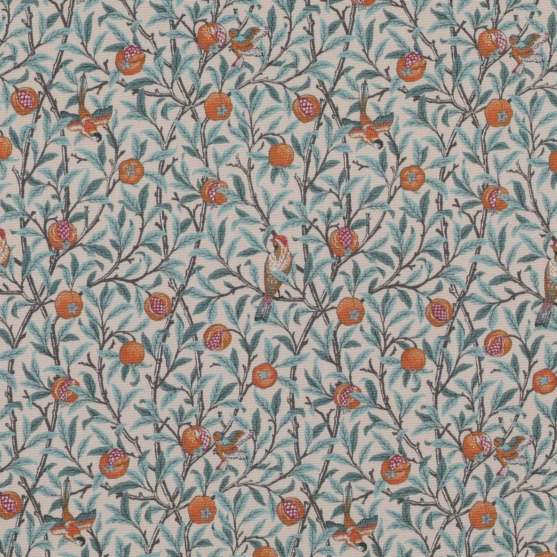 William Morris Birds & Pomegranate Outdoor Fabric Tourmaline