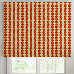 ANTE DECOR Valencia Printed Cotton Made To Measure Roman Blind Burnt Umber