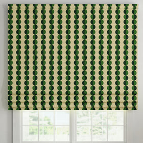 ANTE DECOR Valencia Printed Cotton Made To Measure Roman Blind Emerald
