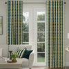 ANTE DECOR Valencia Printed Cotton Made To Measure Curtains Lapis