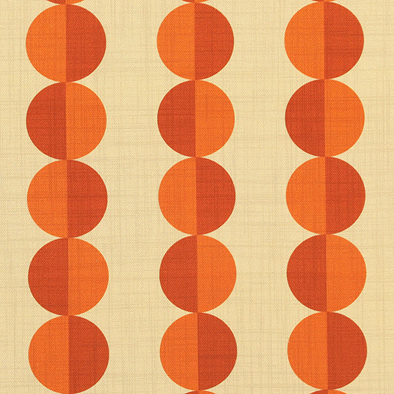 ANTE DECOR Valencia Printed Cotton Made To Measure Curtains Burnt Umber