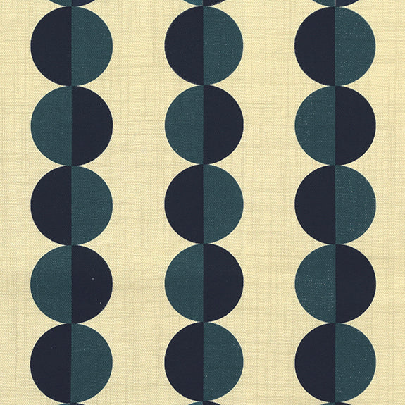 ANTE DECOR Valencia Printed Cotton Made To Measure Curtains Lapis