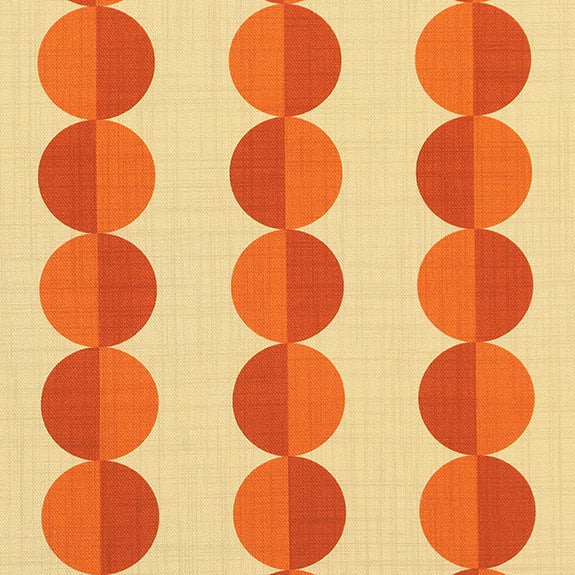 ANTE DECOR Valencia Printed Cotton Fabric Burnt Umber