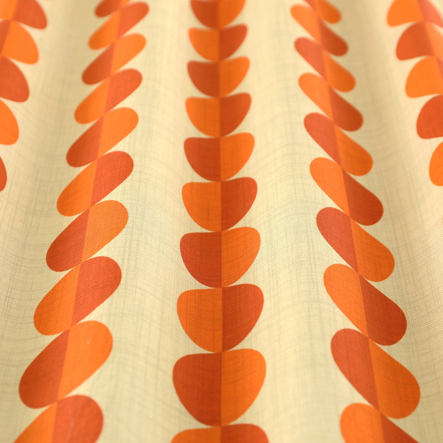 ANTE DECOR Valencia Printed Cotton Made To Measure Roman Blind Burnt Umber