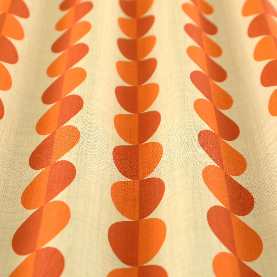 ANTE DECOR Valencia Printed Cotton Made To Measure Roman Blind Burnt Umber