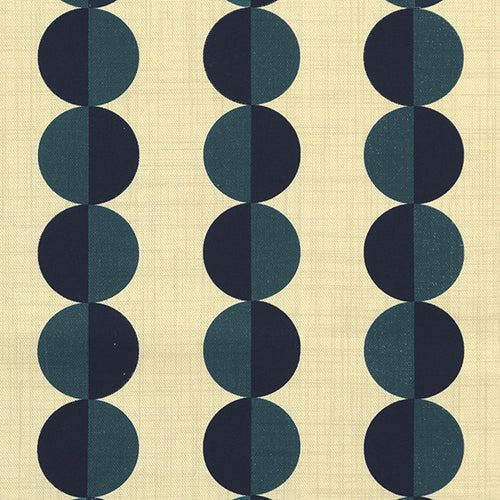 ANTE DECOR Valencia Printed Cotton Fabric Lapis