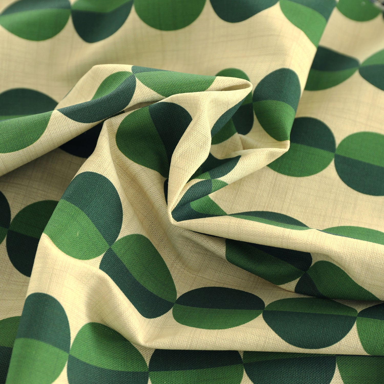ANTE DECOR Valencia Printed Cotton Made To Measure Roman Blind Emerald