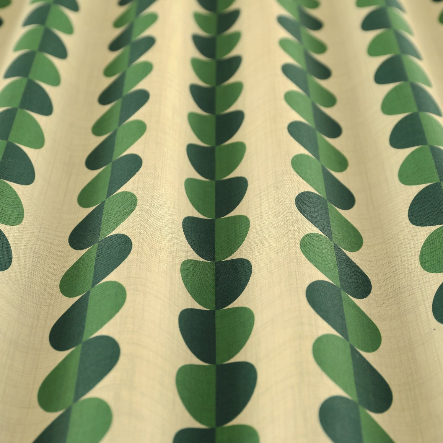 ANTE DECOR Valencia Printed Cotton Made To Measure Roman Blind Emerald